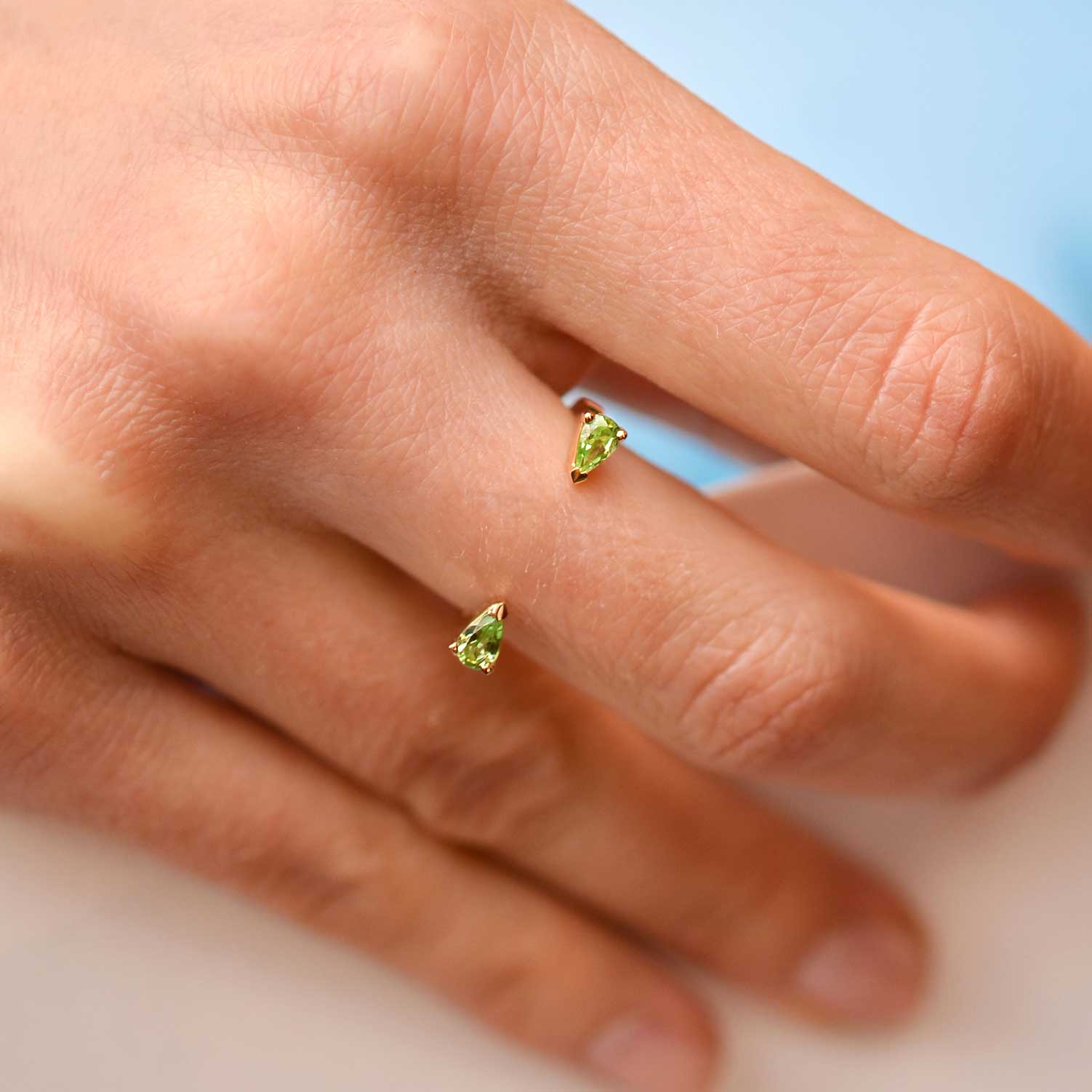 Bague ouverte Tsavorite Melissa 1 - Maison Ypaga