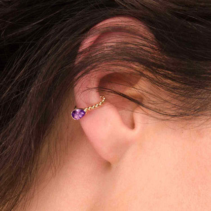 Ear cuff Amethyste Melissa 1 - Maison Ypaga