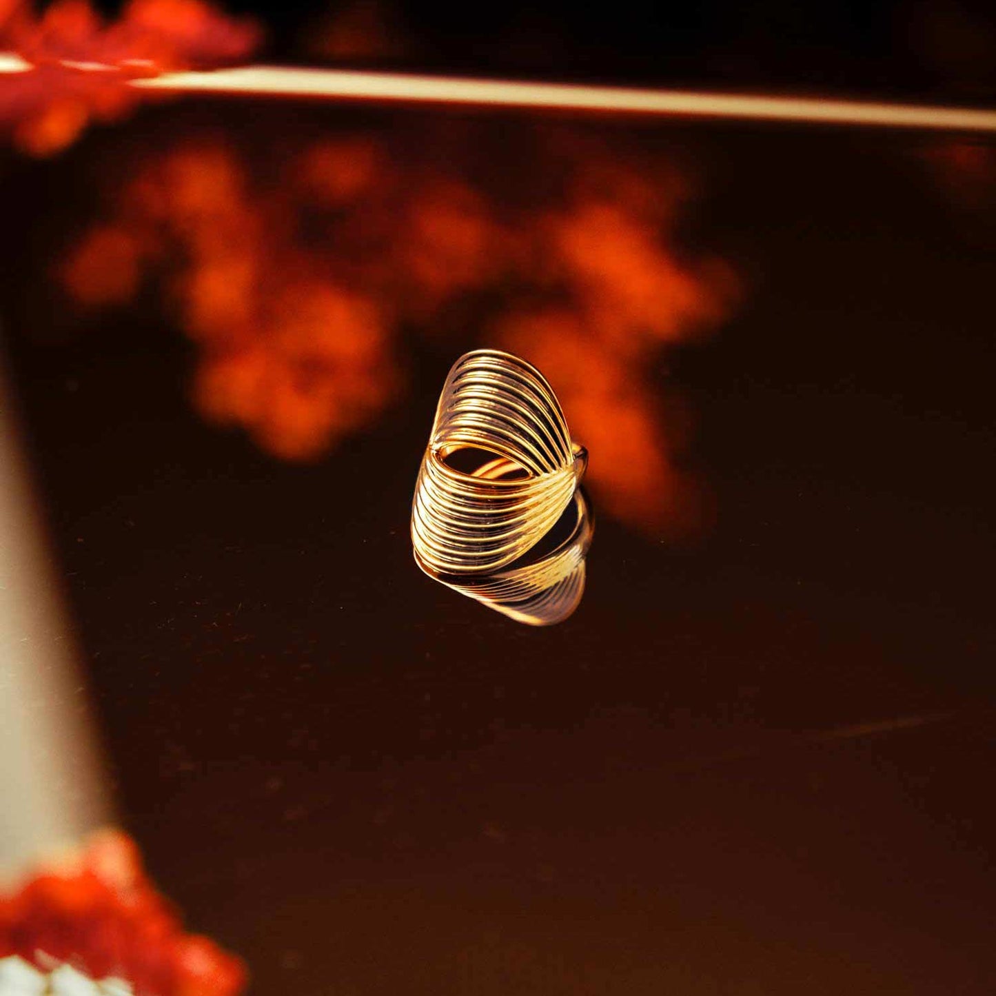 Bague petit doigt oversize Flow 3 - Maison Ypaga