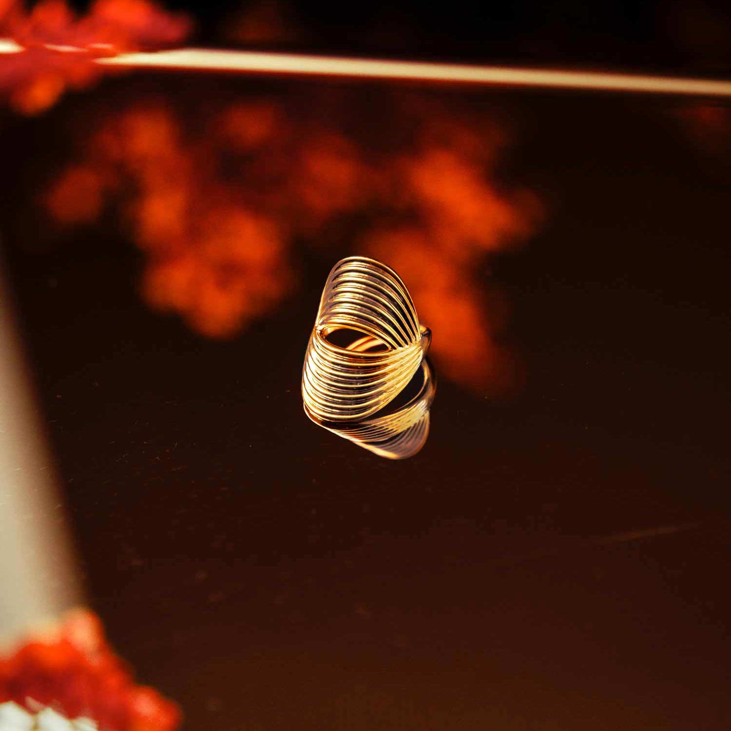 Bague petit doigt oversize Flow 3 - Maison Ypaga