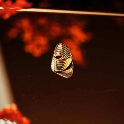 Bague petit doigt oversize Flow 3 - Maison Ypaga