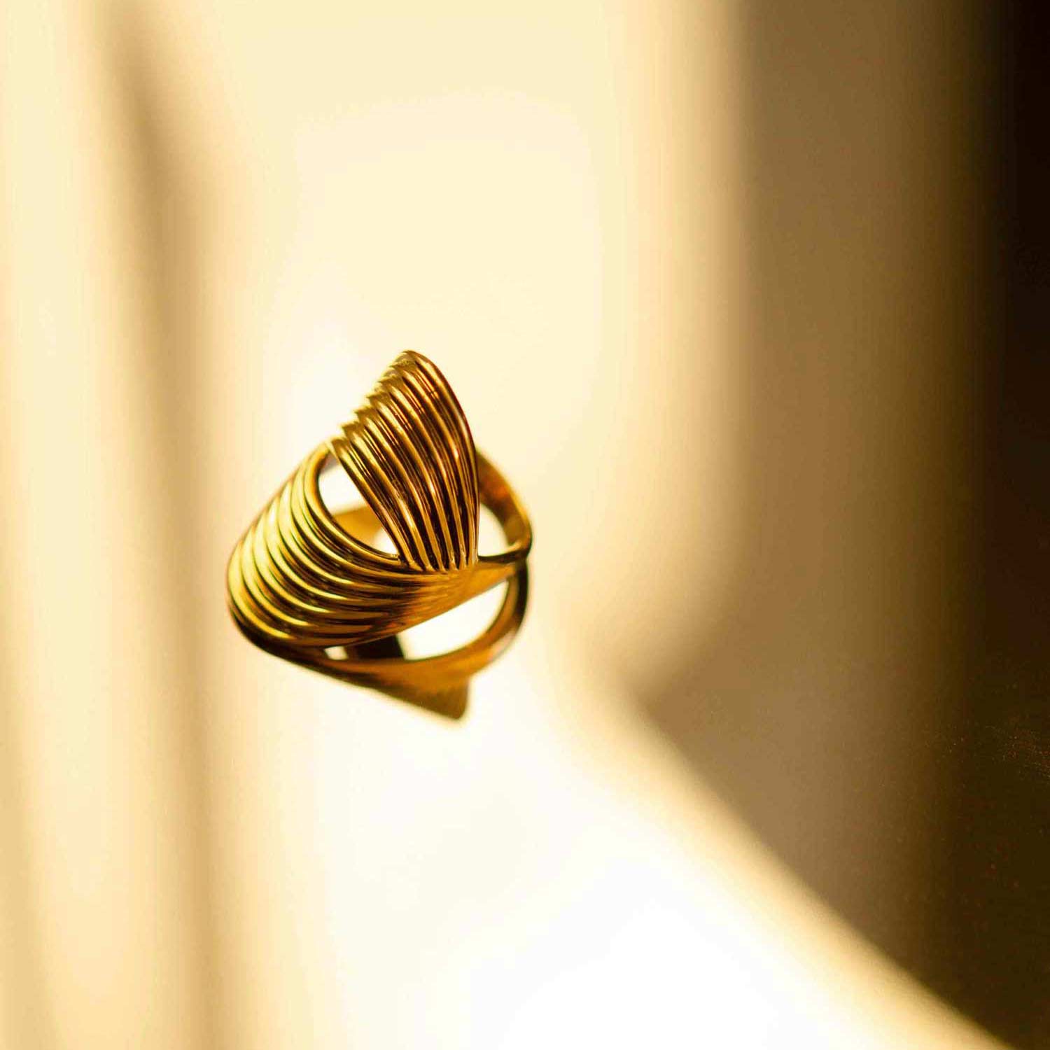 Bague petit doigt oversize Flow 4 - Maison Ypaga